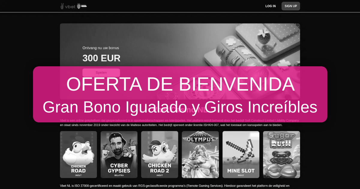 Bono de bienvenida de VBET Casino para Argentina